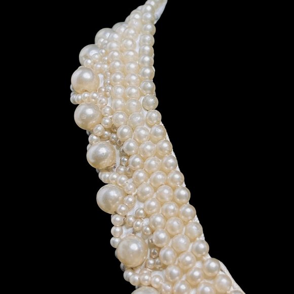 Vintage Glentex Faux Pearl Collar Clothing Accessory (5049) - Picture 3 of 9
